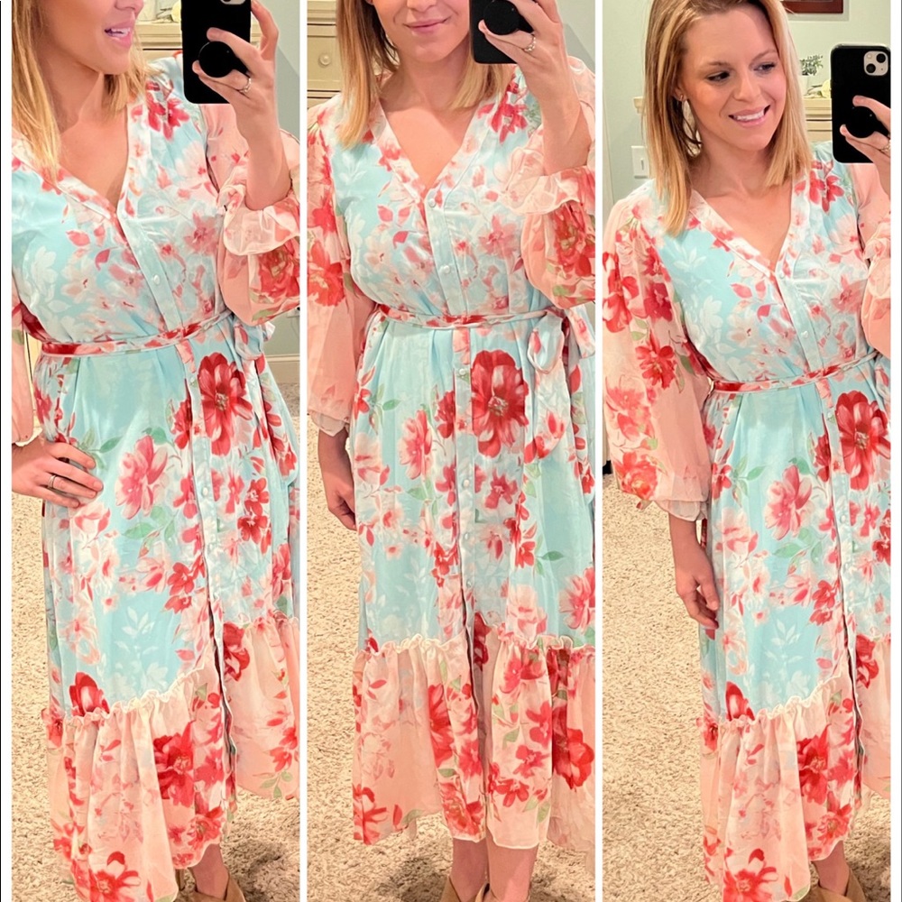 Boutique Dress great for weddings, windery, date night, church.